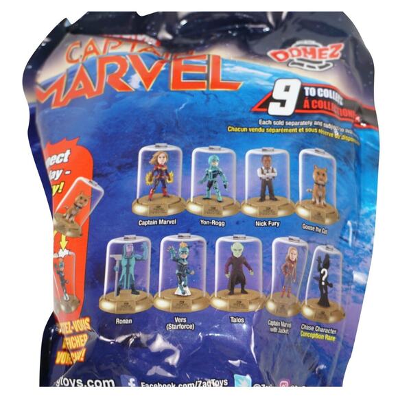 4 Pc Lot - Captain Marvel Mini Domez Series 1 Random Toy Blind Bag 2019 - Picture 5 of 6